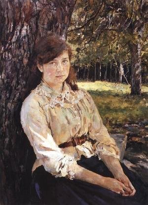 Valentin Aleksandrovich Serov - Girl In The Sunlight Portrait Of Maria Simonovich 1888