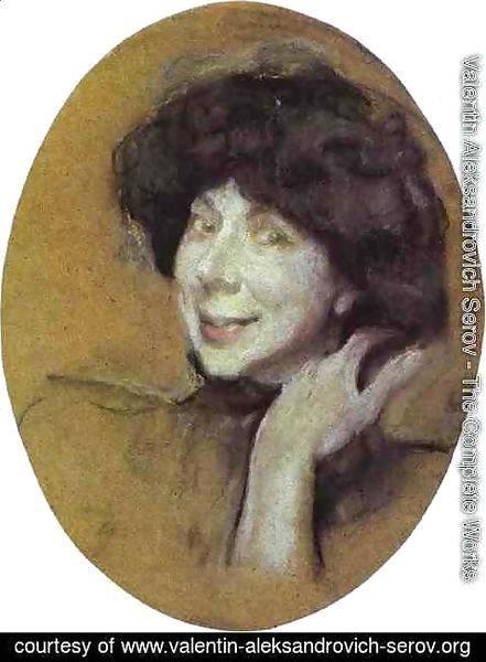 Valentin Aleksandrovich Serov - Portrait Of Anna Benois 1908