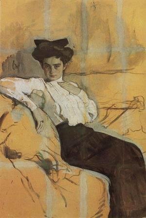 Valentin Aleksandrovich Serov - Portrait Of Henrietta Girshman 1906