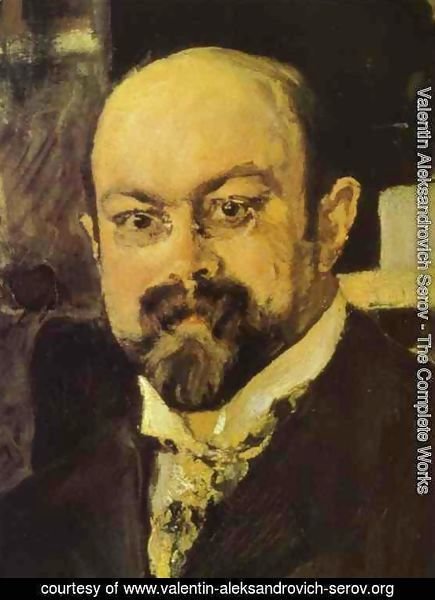 Portrait Of Mikhail Abramovich Morozov Detail 1902