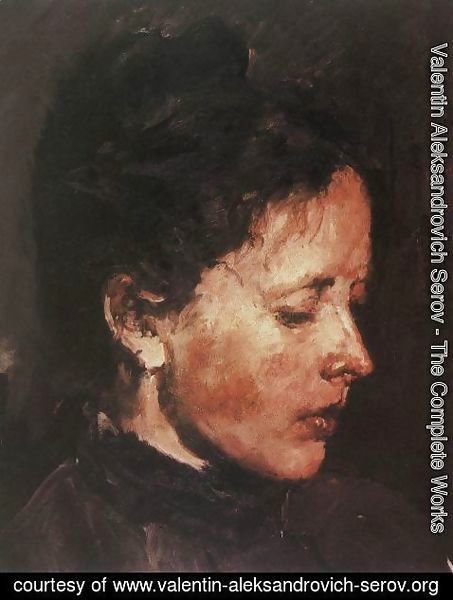 Valentin Aleksandrovich Serov - Portrait Of Olga Serova 1889-90