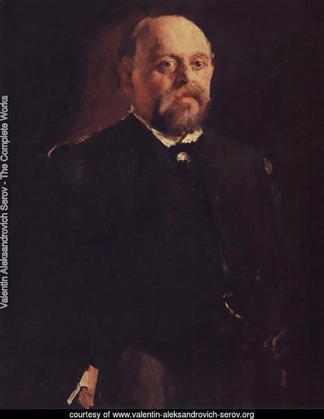 Portrait Of Savva Mamontov 1887