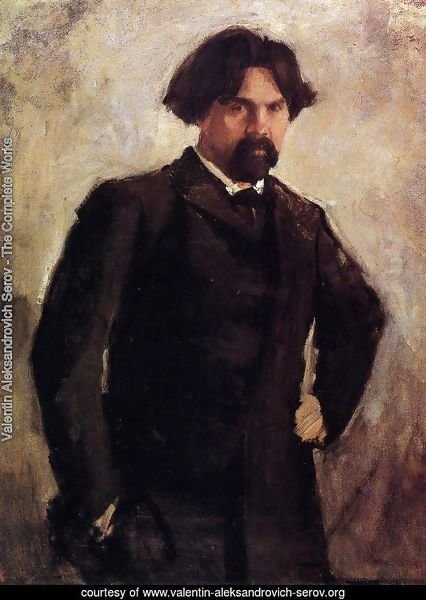 Portrait Of The Artist Vasily Surikov Late 1890s