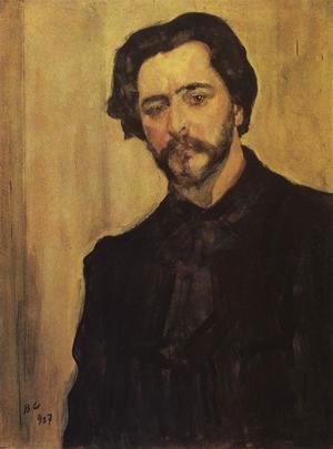 Valentin Aleksandrovich Serov - Portrait Of The Writer Leonid Andreev 1907