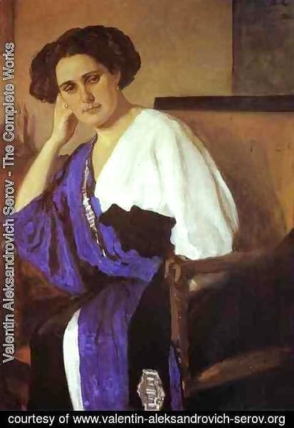 Valentin Aleksandrovich Serov - Portrait Of Yelena Balina 1911