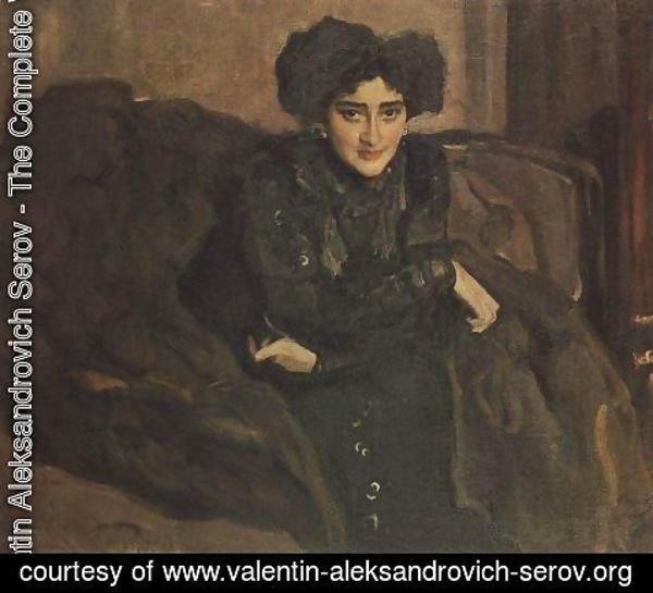 Valentin Aleksandrovich Serov - Portrait Of Yevdokia Loseva 1903