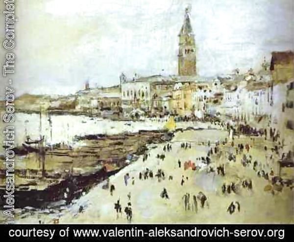Valentin Aleksandrovich Serov - Seaside In Venice Study 1887