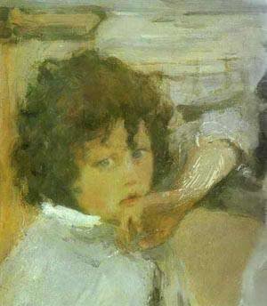 Valentin Aleksandrovich Serov - The Children (Sasha Serov) Detail 1899