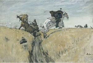Valentin Aleksandrovich Serov - The Hunt With Borzois, 1906
