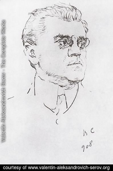 Valentin Aleksandrovich Serov - Portrait of I.M. Moskvitin