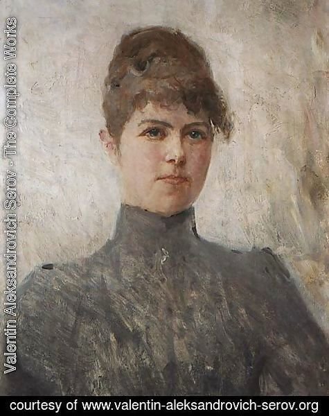Valentin Aleksandrovich Serov - Portrait of actress M.Ya.Van-Zandt, in a marriage Cherinova