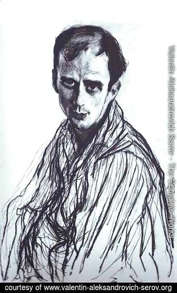 Valentin Aleksandrovich Serov - Portrait of Mikhail Fokin