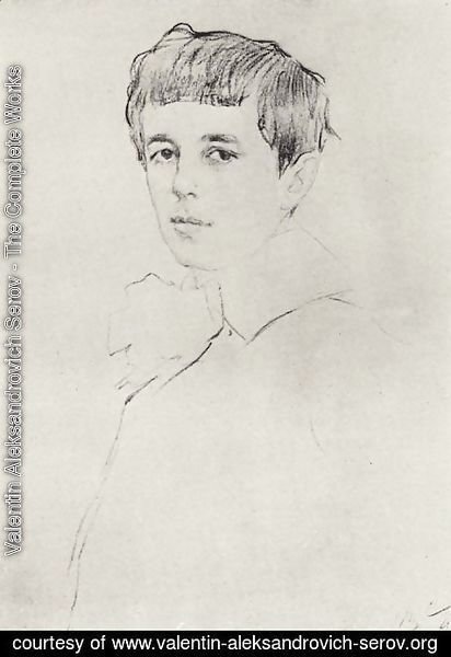 Valentin Aleksandrovich Serov - Portrait of Yuri Morozov