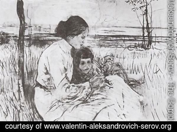 Valentin Aleksandrovich Serov - Children of the artist. Olga and Anton Serov