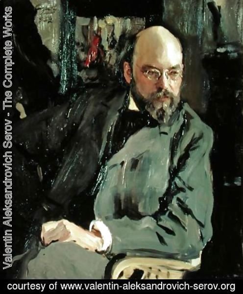 Valentin Aleksandrovich Serov - Portrait of Ilya Ostrouhov (1858-1929), 1902