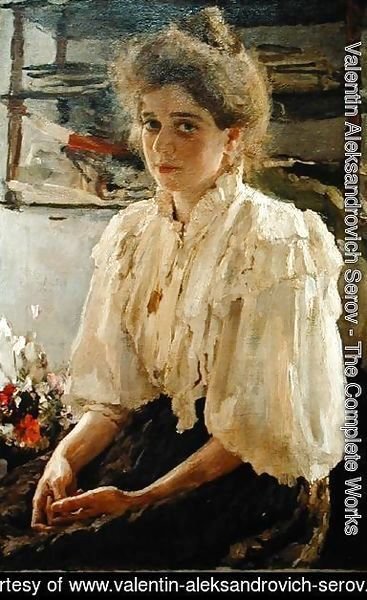 Valentin Aleksandrovich Serov - Portrait of Madame Lwoff, 1895