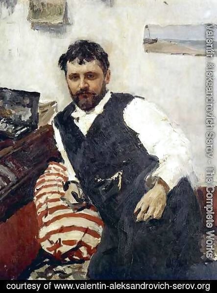 Valentin Aleksandrovich Serov - Portrait of Konstantin Korovin (1861-1939), 1891