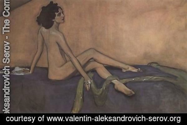 Valentin Aleksandrovich Serov - Portrait of Ida Lvovna Rubinstein (1880-1960) 1910