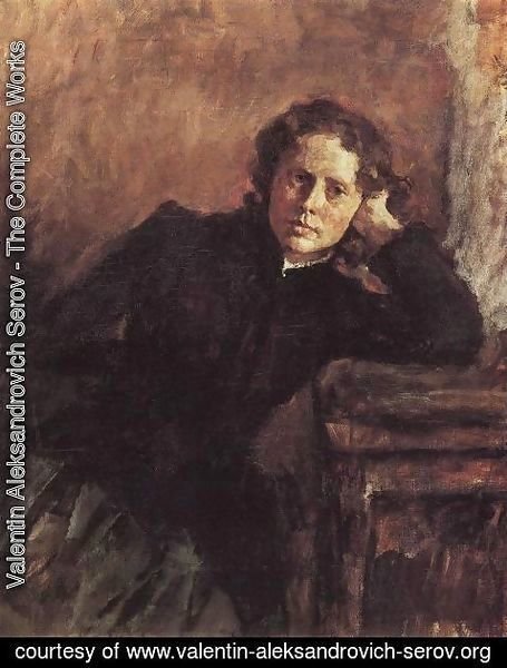 Valentin Aleksandrovich Serov - By The Window Portrait Of Olga Trubnikova Unfinished 1885
