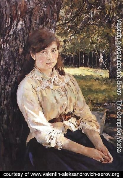 Valentin Aleksandrovich Serov - Girl In The Sunlight Portrait Of Maria Simonovich 1888