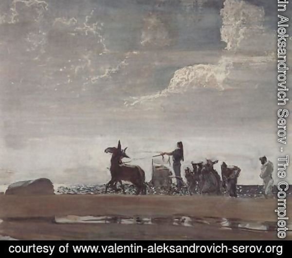 Valentin Aleksandrovich Serov - Odysseus And Nausicaa Detail 1910