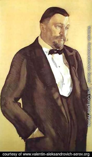 Valentin Aleksandrovich Serov - Portrait Of Alexei Morozov 1909