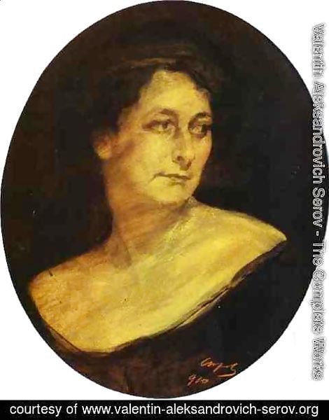 Valentin Aleksandrovich Serov - Portrait Of Anna Staal 1910