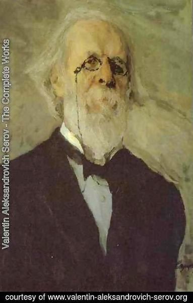 Valentin Aleksandrovich Serov - Portrait Of Dmitry Stasov 1908