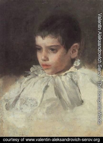 Valentin Aleksandrovich Serov - Portrait Of Lialia (Adelaida) Simonovich 1880