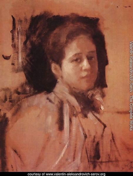 Portrait Of Liudmila Mamontova Study 1894
