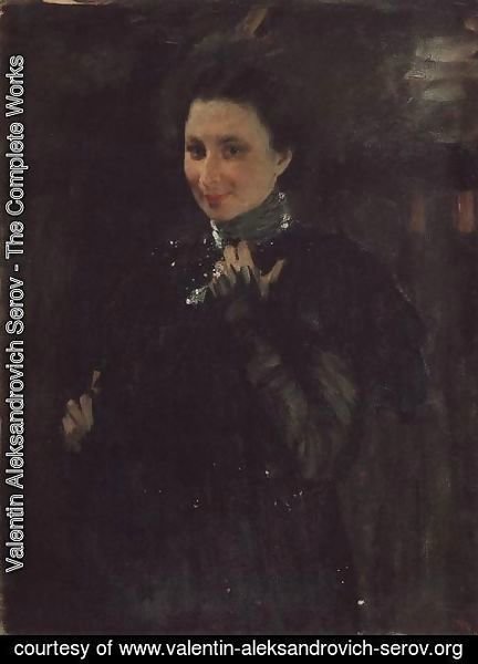 Valentin Aleksandrovich Serov - Portrait Of Mara Oliv 1895