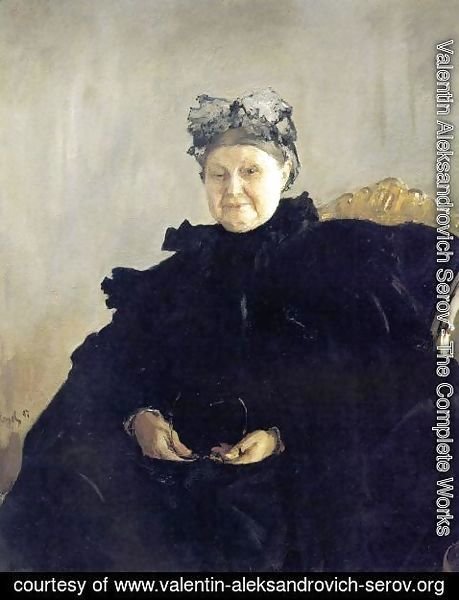 Valentin Aleksandrovich Serov - Portrait Of Maria Morozova 1897