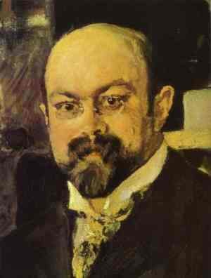 Valentin Aleksandrovich Serov - Portrait Of Mikhail Abramovich Morozov Detail 1902
