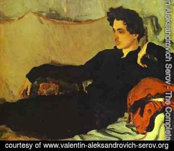 Valentin Aleksandrovich Serov - Portrait Of Nikolay Pozniakov 1908