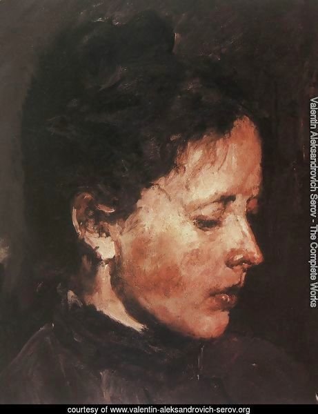 Portrait Of Olga Serova 1889-90