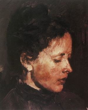 Valentin Aleksandrovich Serov - Portrait Of Olga Serova 1889-90