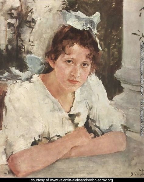 Portrait Of Praskovya Mamontova 1889