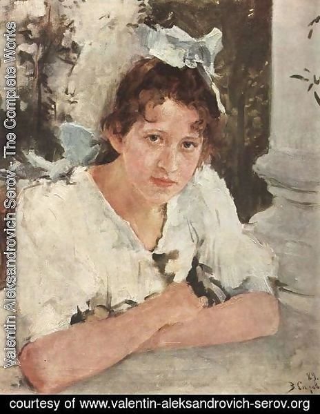 Valentin Aleksandrovich Serov - Portrait Of Praskovya Mamontova 1889