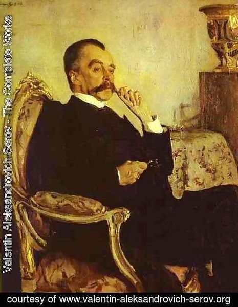 Valentin Aleksandrovich Serov - Portrait Of Prince Vladimir Golitsyn 1906