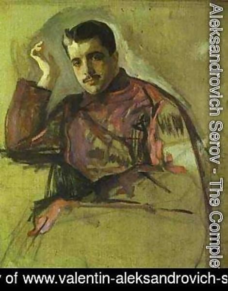 Valentin Aleksandrovich Serov - Portrait Of Sergei (Serge) Diaghilev 1904
