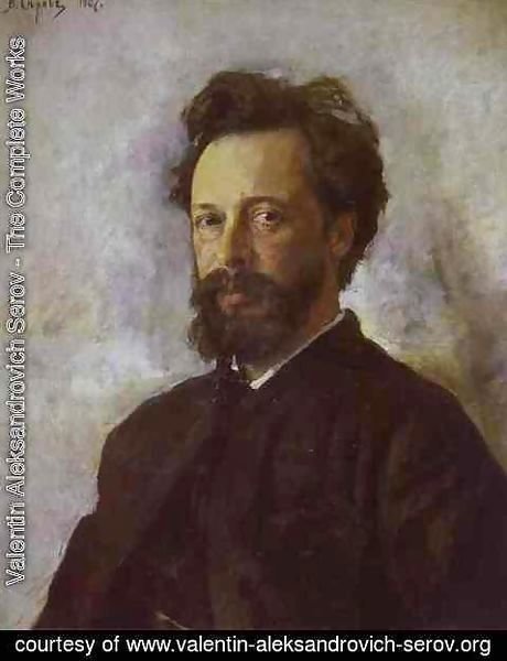 Valentin Aleksandrovich Serov - Portrait Of Sergei Chokolov 1887