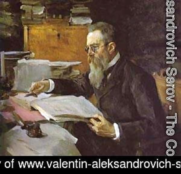 Valentin Aleksandrovich Serov - Portrait Of The Composer Nikolay Rimsky Korsakov 1898