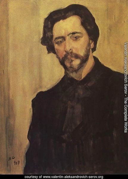 Portrait Of The Writer Leonid Andreev 1907