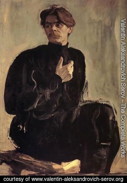Valentin Aleksandrovich Serov - Portrait Of The Writer Maxim Gorky 1905