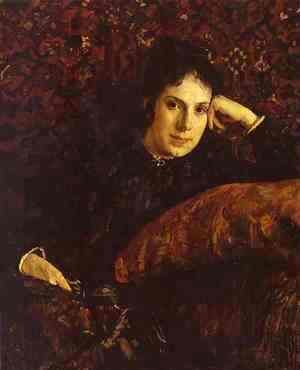 Valentin Aleksandrovich Serov - Portrait Of Yekaterina Chokolova 1887