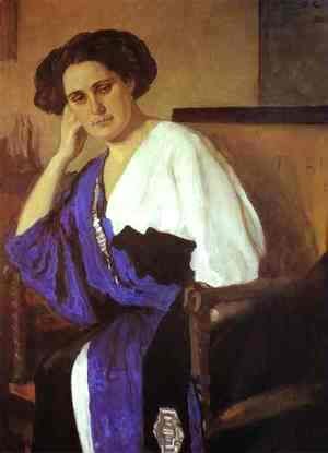 Valentin Aleksandrovich Serov - Portrait Of Yelena Balina 1911