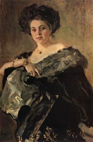 Valentin Aleksandrovich Serov - Portrait Of Yevdokia Morozova 1908
