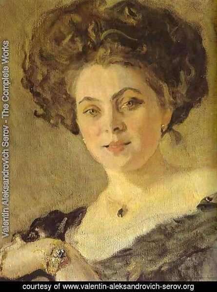 Portrait Of Yevdokia Morozova Detail 1908