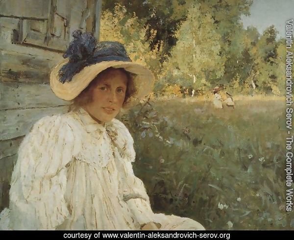 Summertime Portrait Of Olga Serova 1895