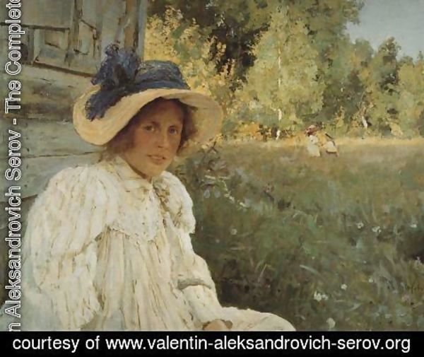 Valentin Aleksandrovich Serov - Summertime Portrait Of Olga Serova 1895